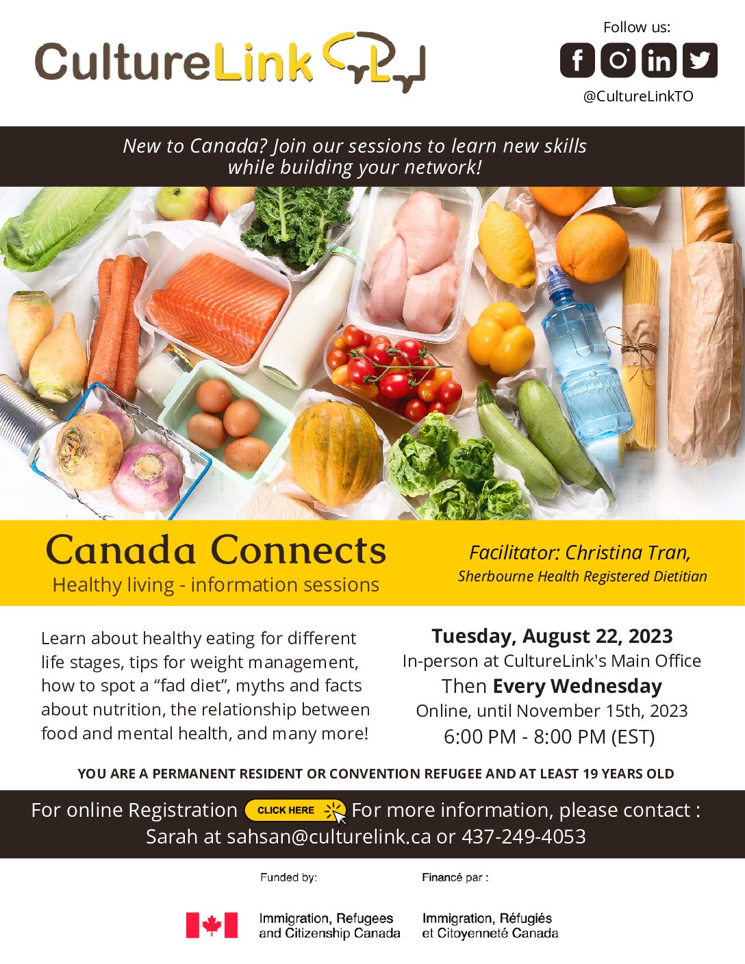Healthy Living (Canada-Connect-Info session)
